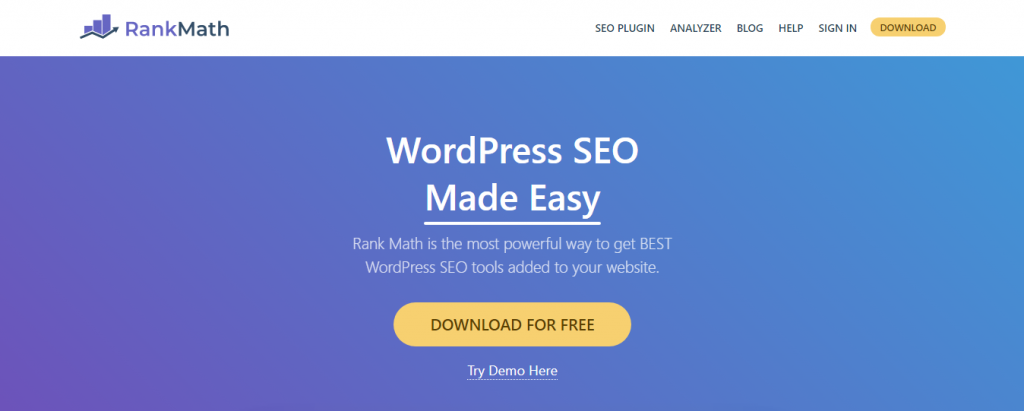 Rank Math herramienta para hacer títulos SEO y contenido propio. 