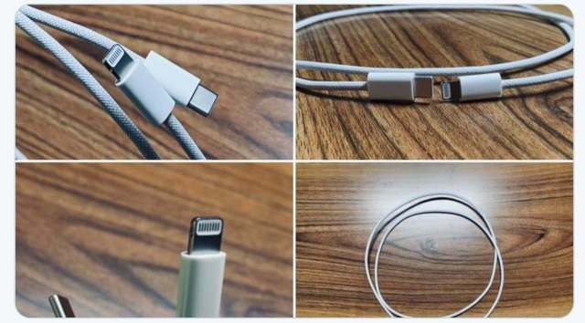 El nuevo cable trenzado del iPhone 12 se filtra, más resistente